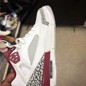 Stylish White and Red Women's Sneakers